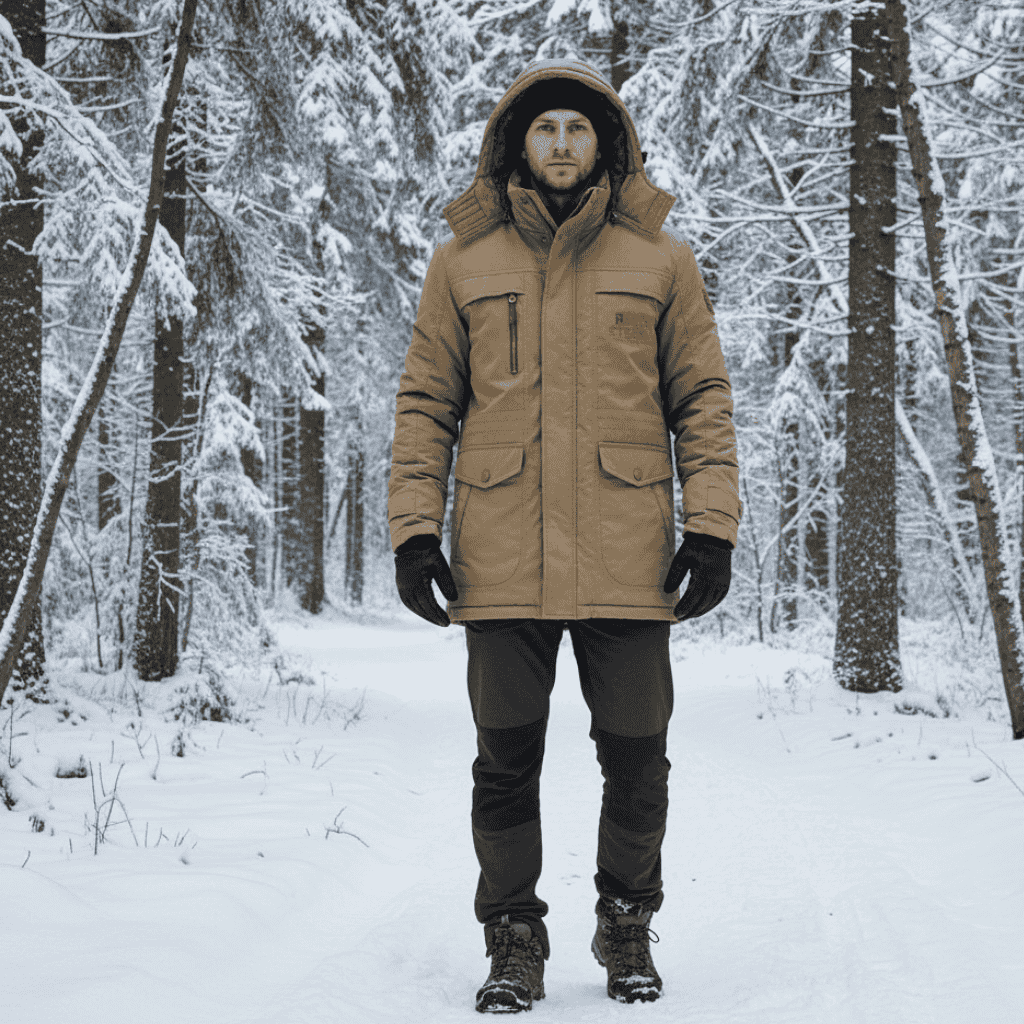 Men's ultimate cold weather parka, insulated for superior warmth and protection during winter.