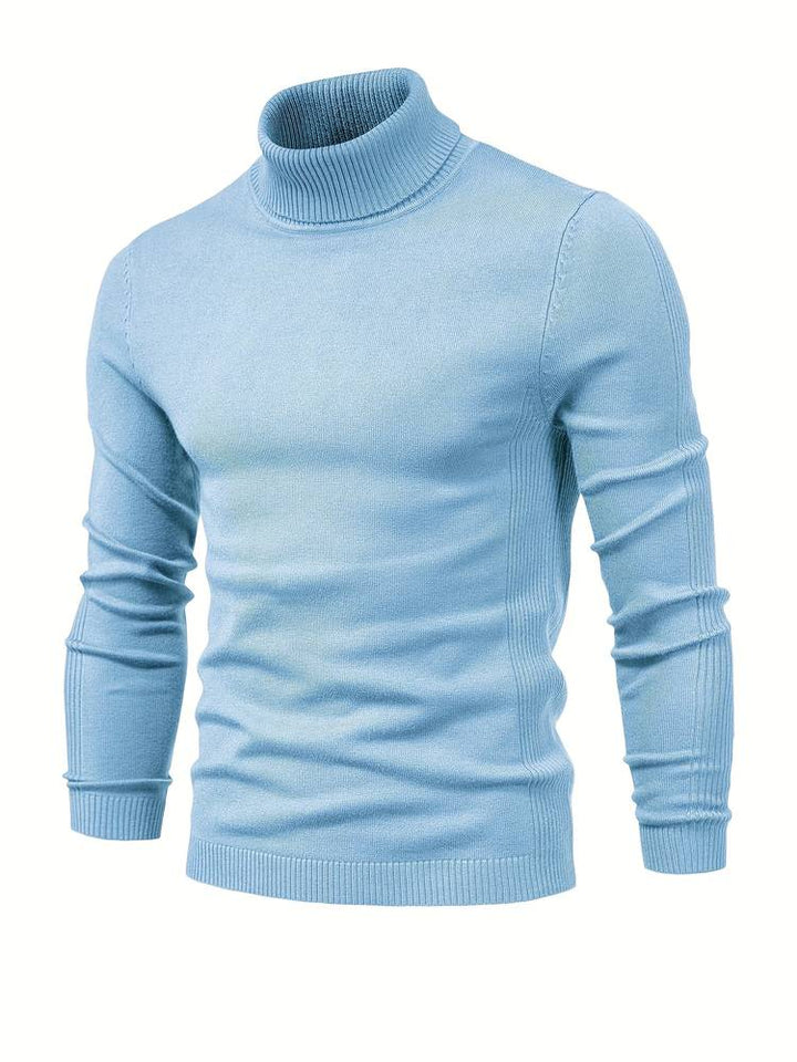 Men's warm roll neck sweater for ultimate winter comfort & style.