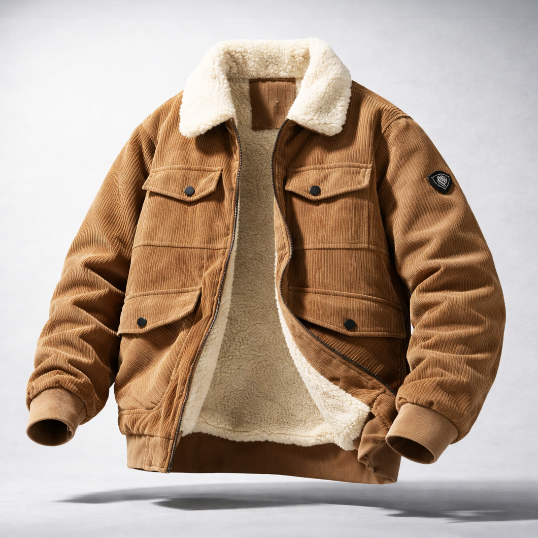 Men's warm winter jacket featuring a cozy lining, a stylish and durable choice for cold weather outerwear.