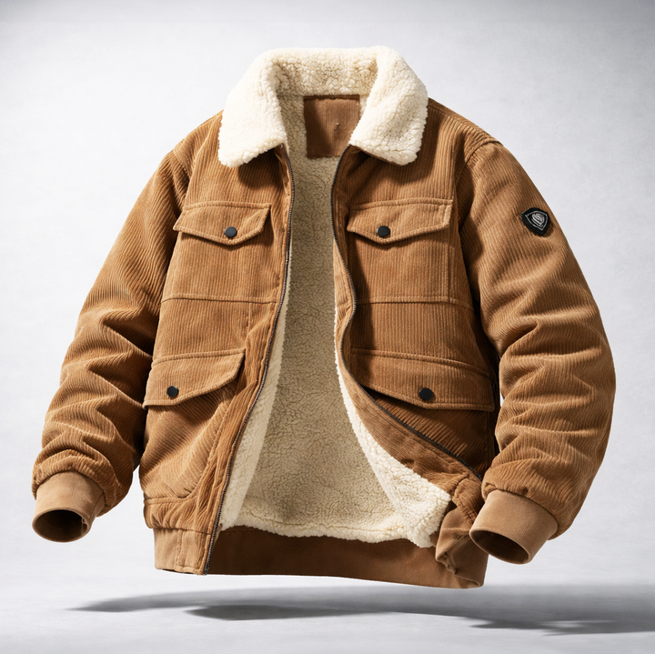 Men's warm winter jacket featuring a cozy lining, a stylish and durable choice for cold weather outerwear.
