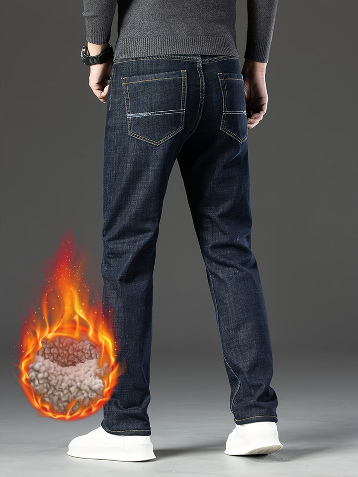 Premium men's insulated jeans. Warm straight leg denim for ultimate cold weather protection.