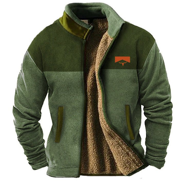 Men's warm winter outdoor jacket, comfortable and durable, ideal for cold weather activities.