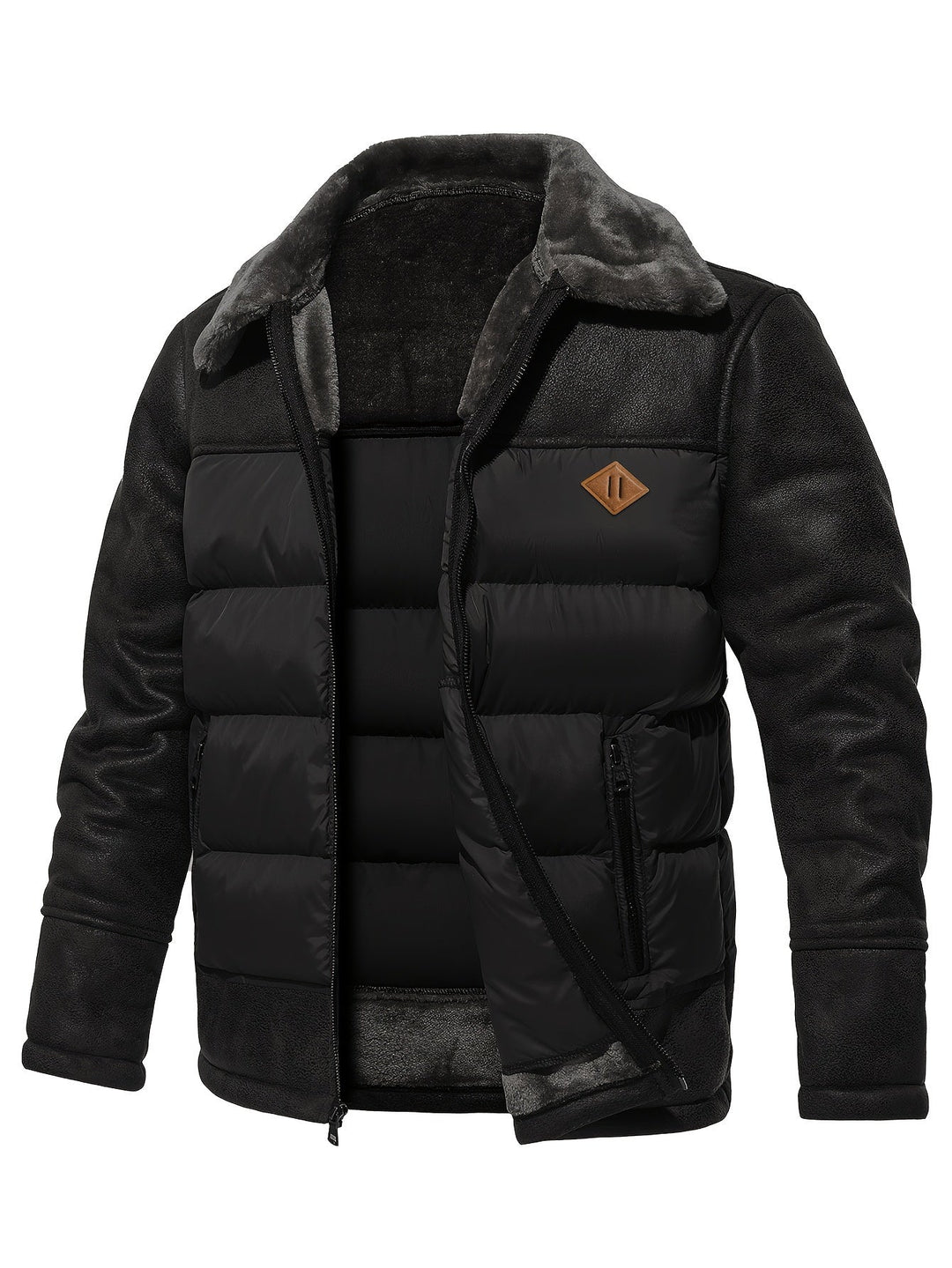 Men's Jasper fleece winter jacket. Warm, comfortable, and durable outdoor wear for cold weather.