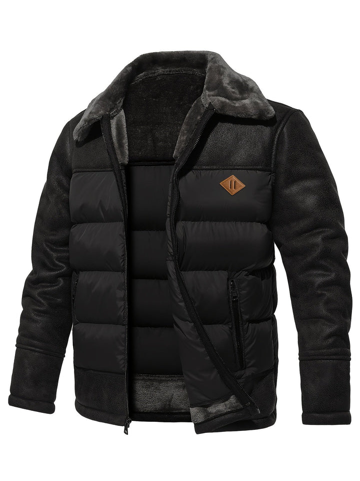 Men's Jasper fleece winter jacket. Warm, comfortable, and durable outdoor wear for cold weather.