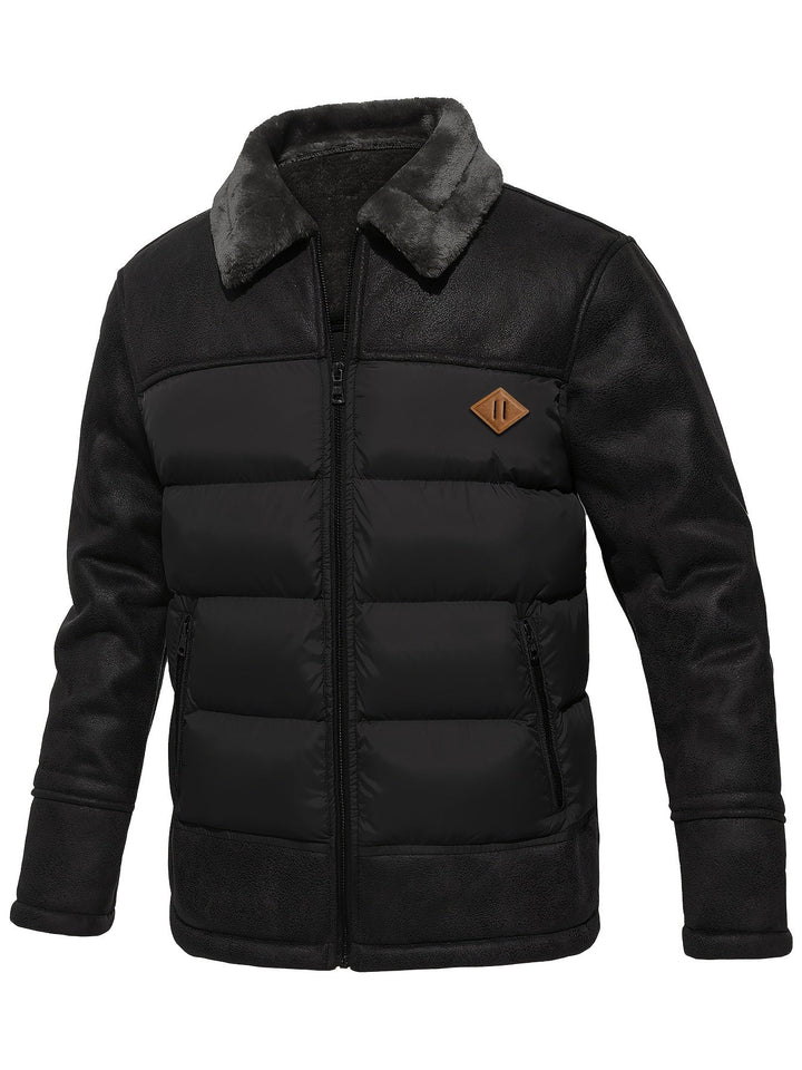 Versatile men's warm winter jacket. Essential comfort for outdoor adventures & cold weather.