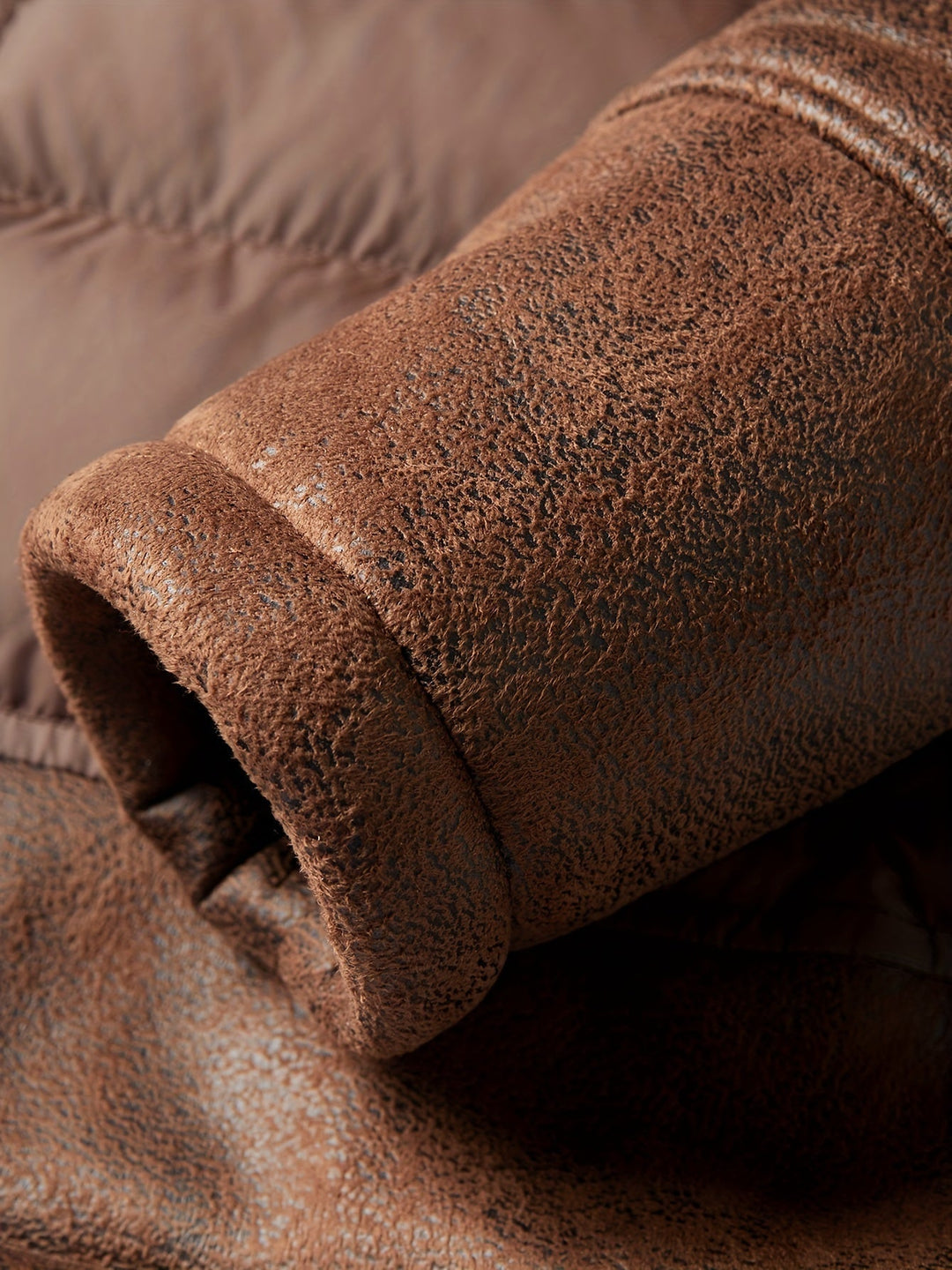 Durable men's winter jacket. Warm fleece comfort for outdoor wear in cold weather conditions.