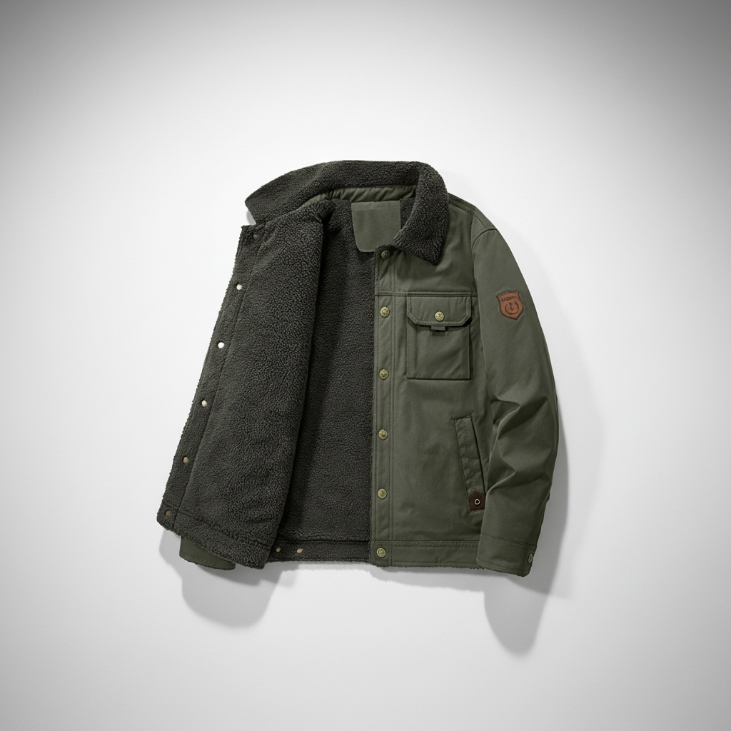 Men's casual wool-lined Marius winter coat, perfect for cold weather, showcasing fit and style