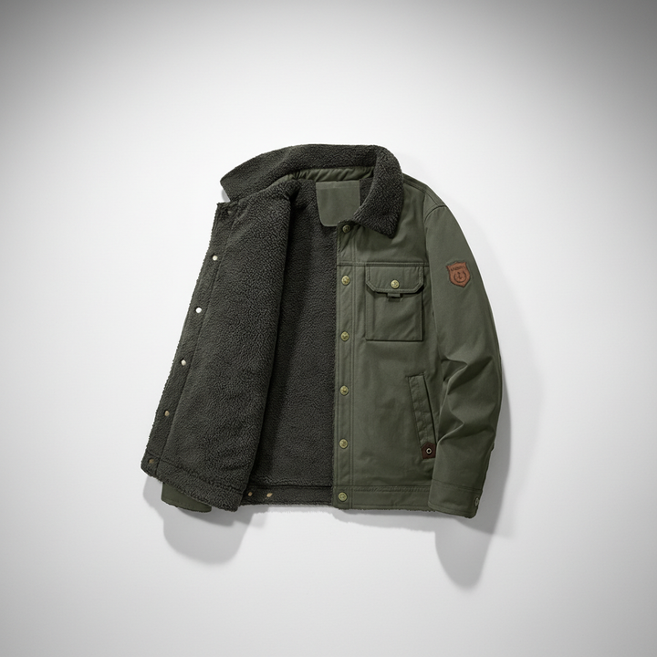 Men's casual wool-lined Marius winter coat, perfect for cold weather, showcasing fit and style