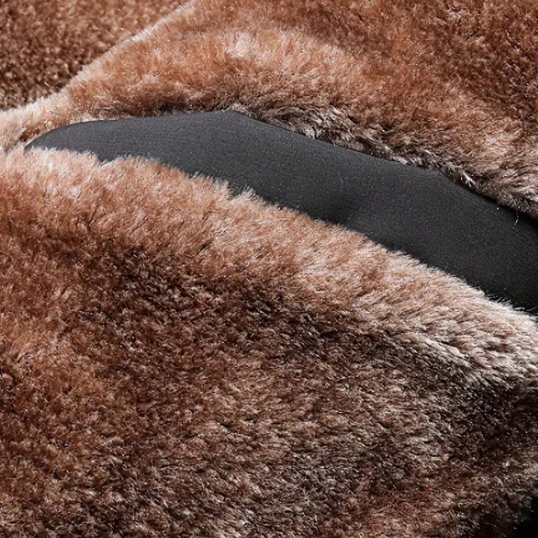 Comfortable men's warm winter jacket, ideal outerwear with a stand collar for fall & winter.