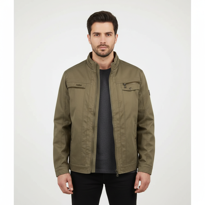 Walter men's field jacket, water-repellent cotton blend, perfect casual multi-pocket jacket