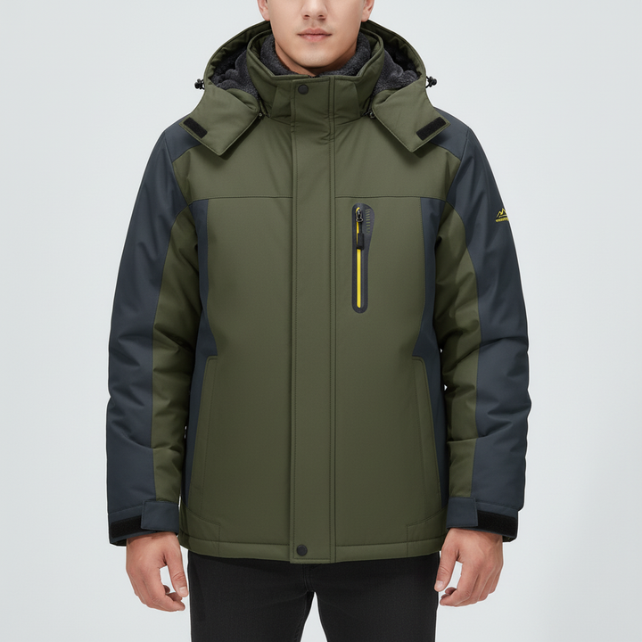Torsten men's water-repellent winter coat, insulated for cold weather