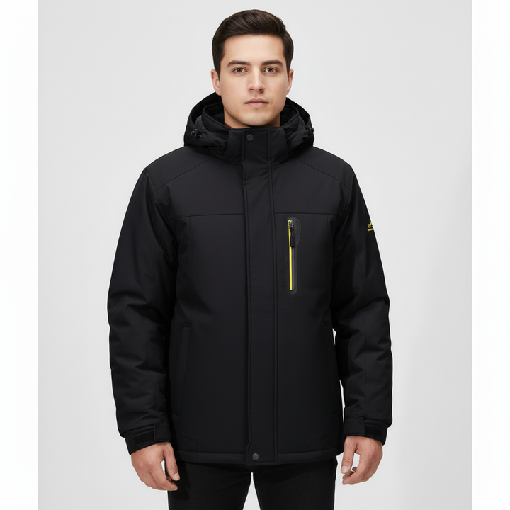 Men's insulated winter coat, water-repellent design for outdoor adventures