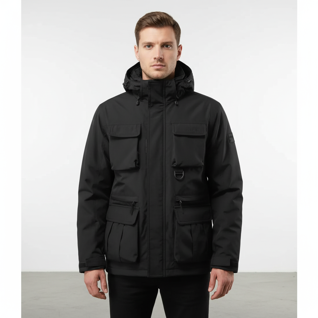 Elias lightweight men's jacket, windproof & water-repellent for spring/autumn outerwear fashion.