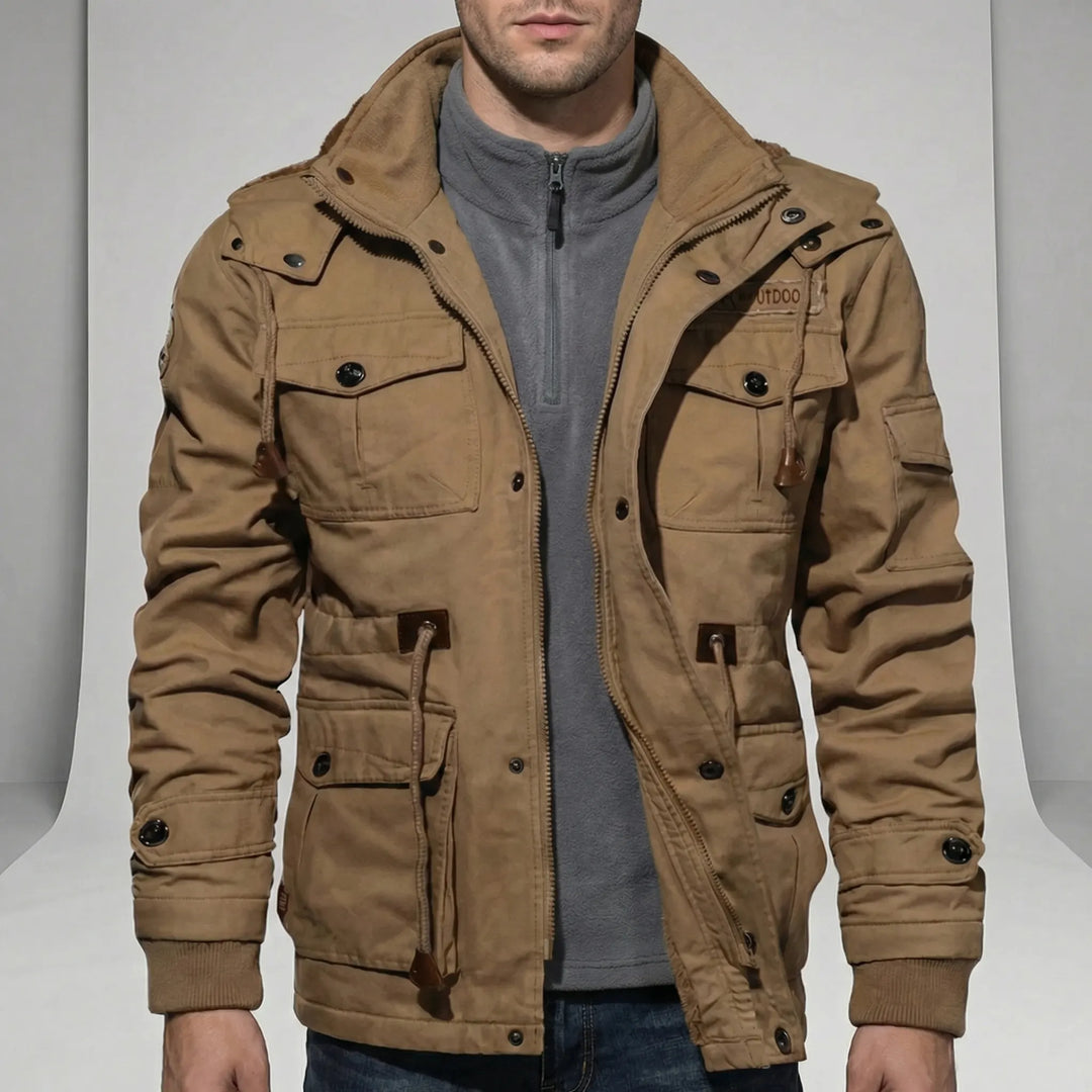 Comfortable men's water-resistant everyday jacket. Versatile casual outerwear for daily commutes & cool weather.