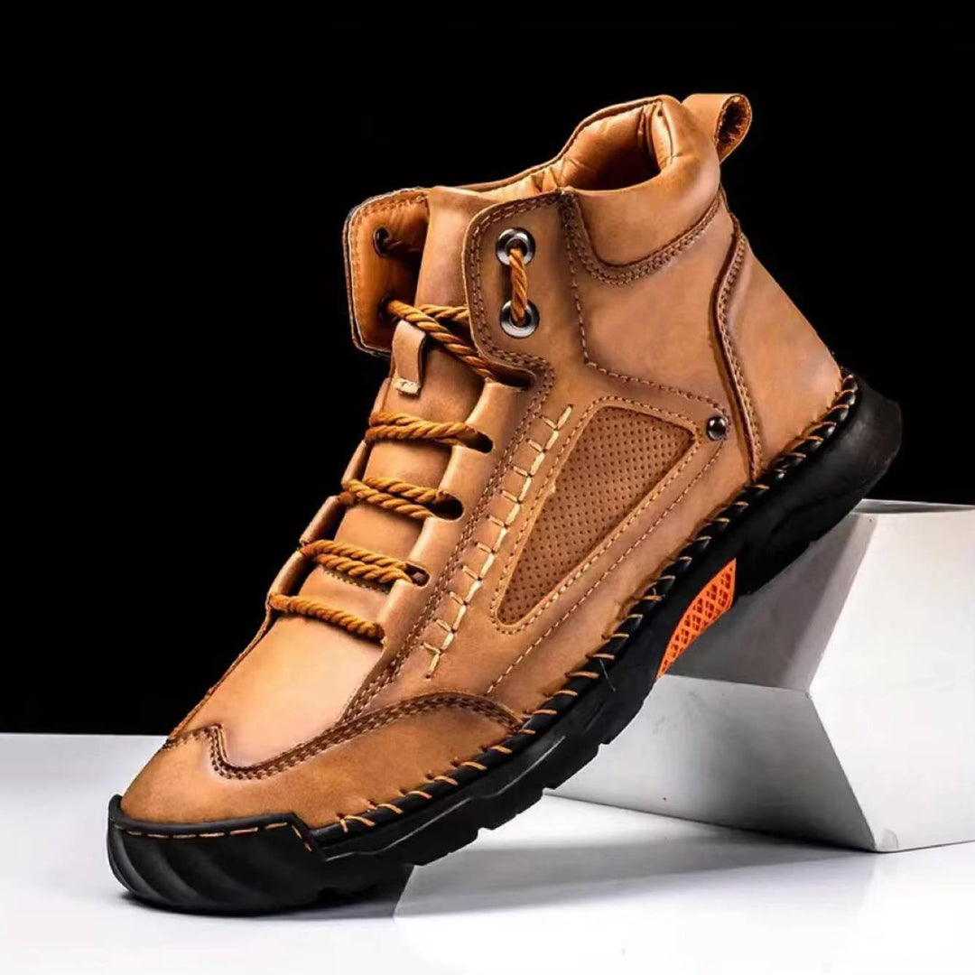 Durable men's hiking footwear, waterproof and built for comfort & support on challenging trails.