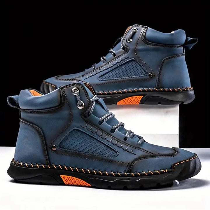Comfortable men's hiking boots with arch support, offering all-day wear for various outdoor activities.