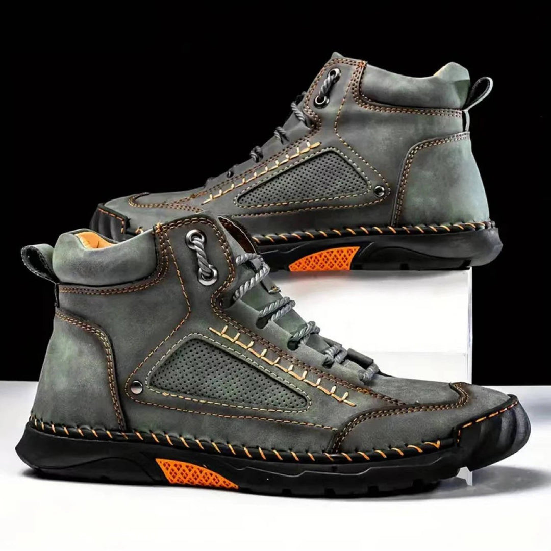 Trail-ready men's waterproof hiking boots, engineered for comfort, support, and durability.