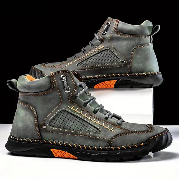 Trail-ready men's waterproof hiking boots, engineered for comfort, support, and durability.
