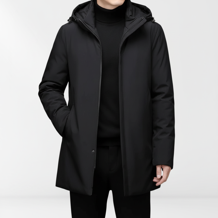Erwin men's warm hooded jacket, weatherproof and waterproof, ideal for winter apparel