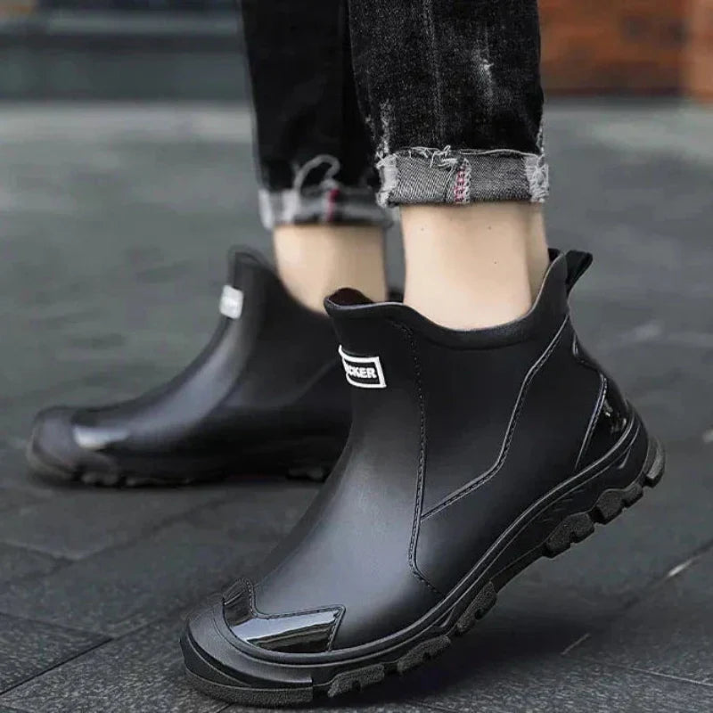 Heavy-duty men's waterproof insulated work boots, built tough for rugged conditions and extreme cold weather.