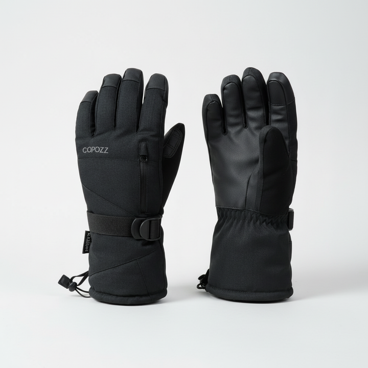 WarmGrip men's insulated gloves with touchscreen compatibility, ideal for cold weather outdoor activities