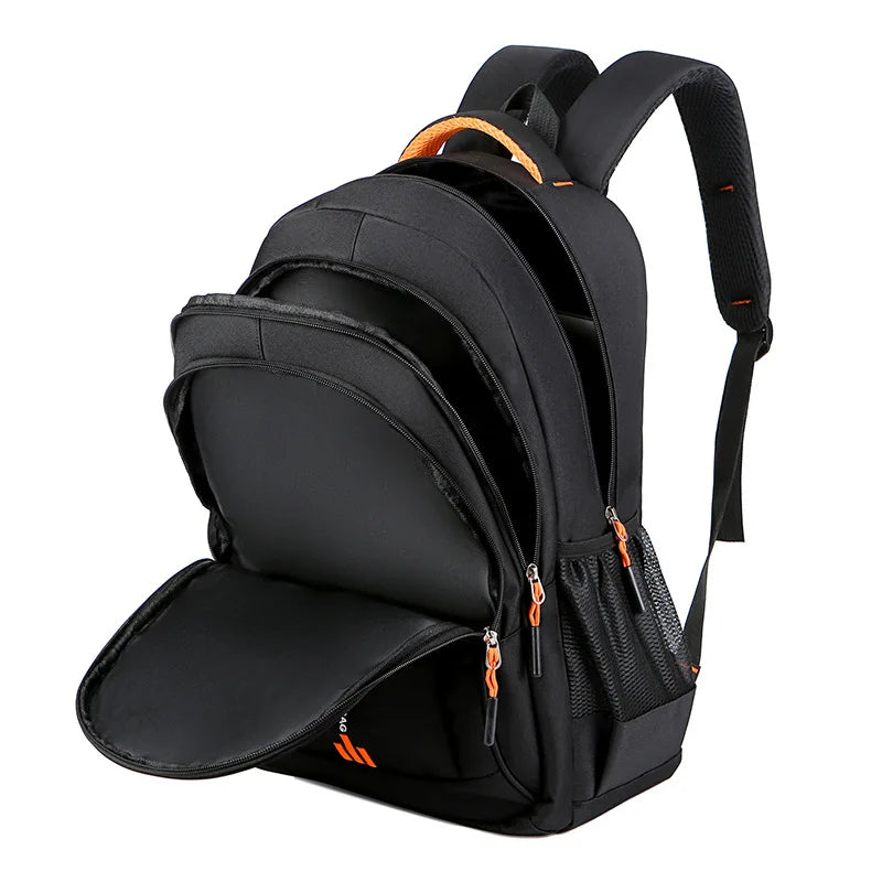 Durable men's waterproof backpack for everyday carry, fits laptop, business & travel.