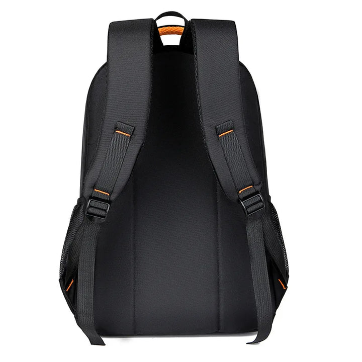 Sleek men's waterproof backpack for laptops, business, travel, and daily commute.