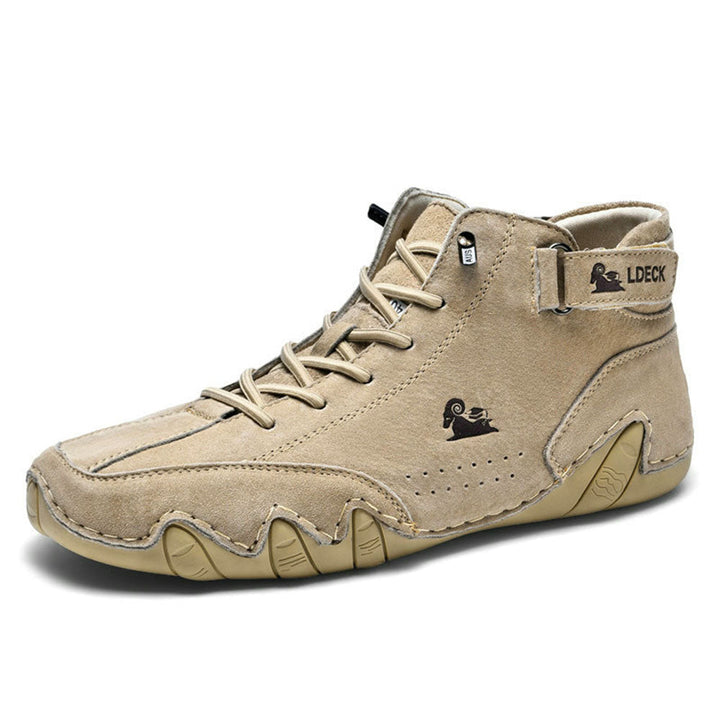 Ergonomic men's orthopedic comfort shoes, offering arch support and cushioning for healthy walking.
