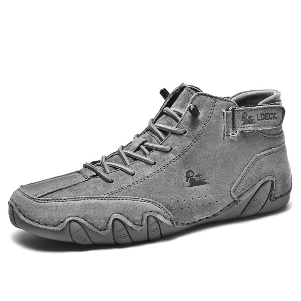 Stylish men's casual waterproof shoes, providing orthopedic support & a secure grip for daily wear.