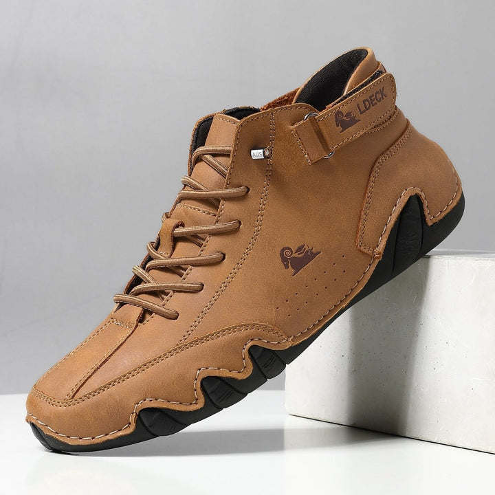 Men's durable waterproof orthopedic shoes with secure grip, ideal for comfort & support in any weather.