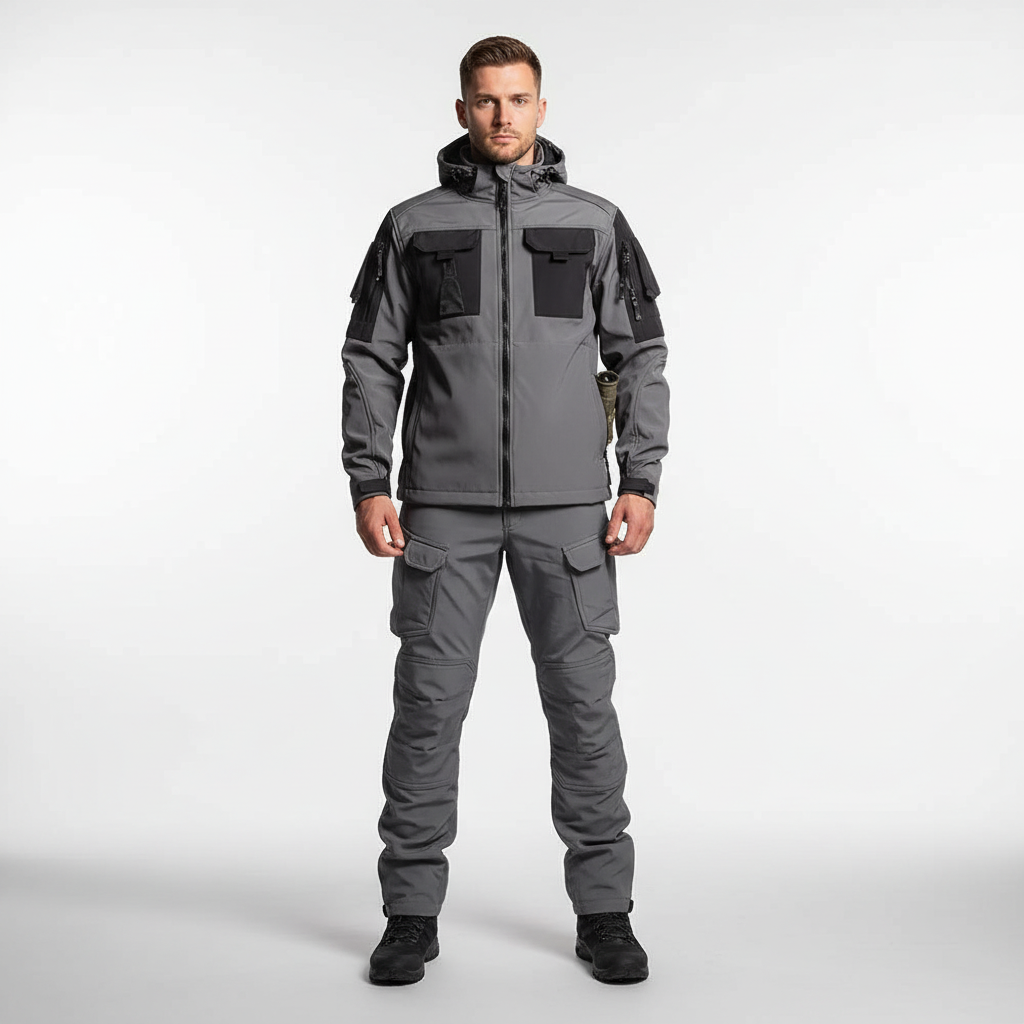breathable men's rain gear, waterproof and windproof, ideal for trekking adventures