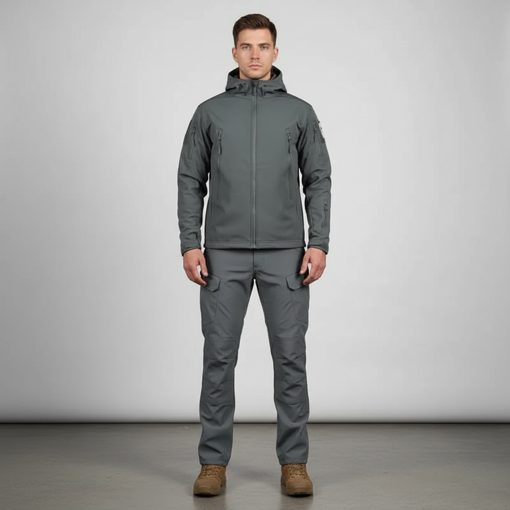 Outdoor gear: Men's waterproof windproof Peter jacket and trousers