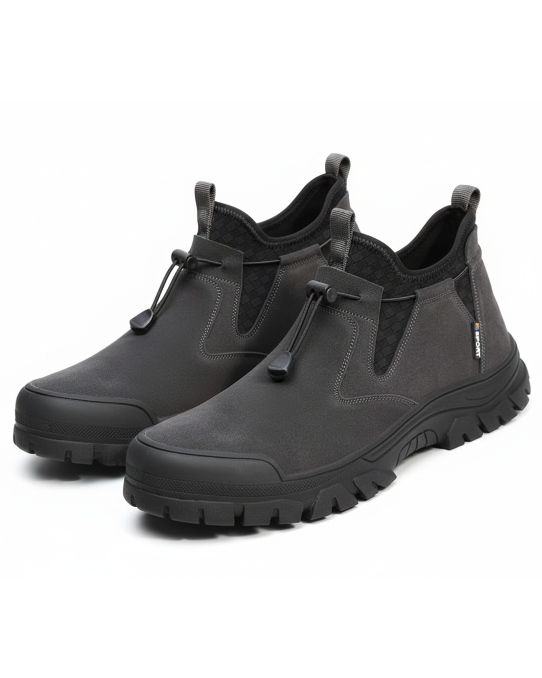 Men's West Ridge steel-toe slip-on work boots, durable & comfortable for safety.