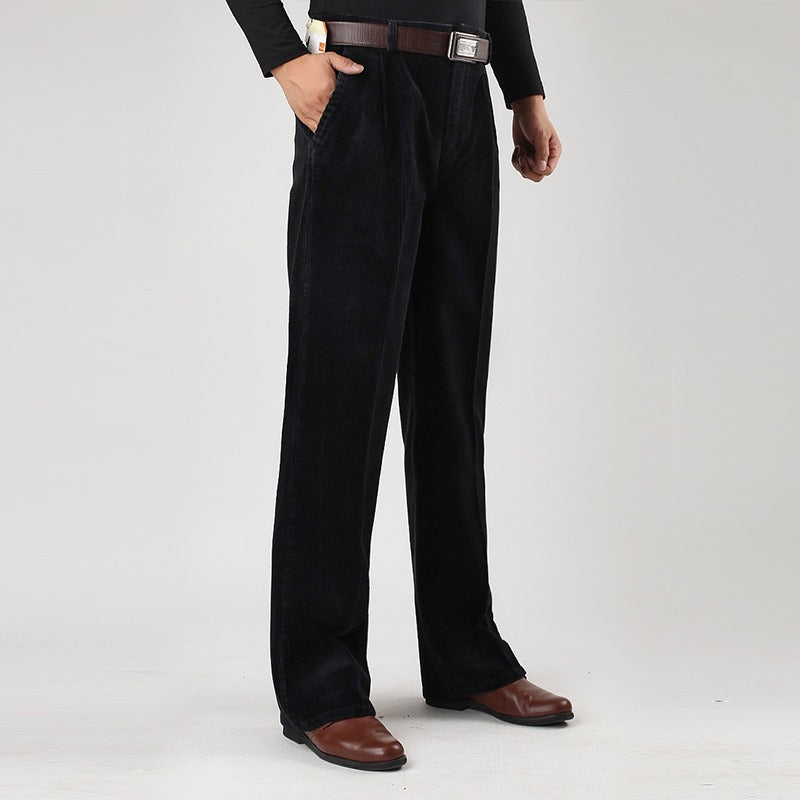 Men's Westford Corduroy Trousers. Classic, comfortable cotton pants for smart casual and everyday fall fashion.