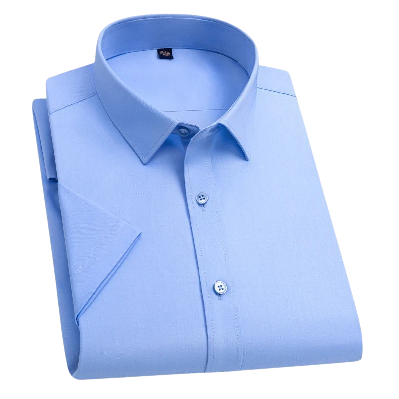 Modern fit men's formal dress shirt. Anti-crease & stain-resistant for a crisp, professional business look.
