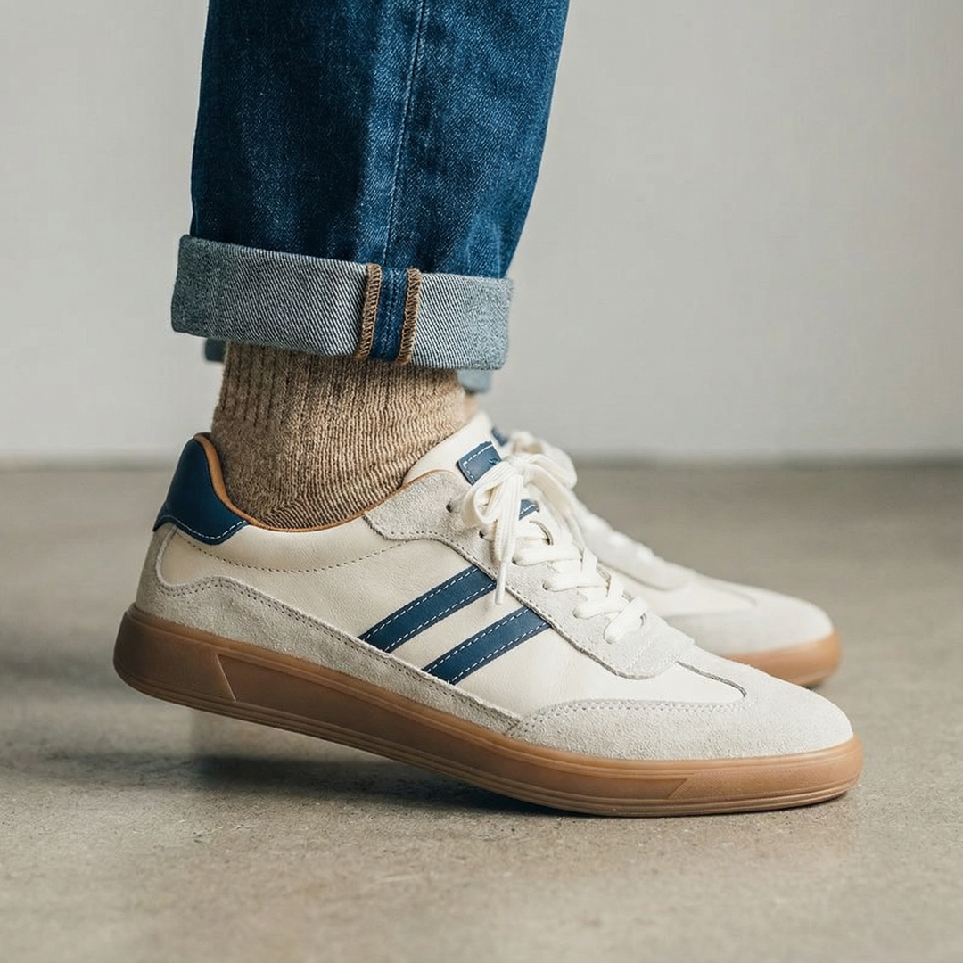 Comfortable men's Mason trainers, perfect everyday walking shoes for versatile casual footwear.