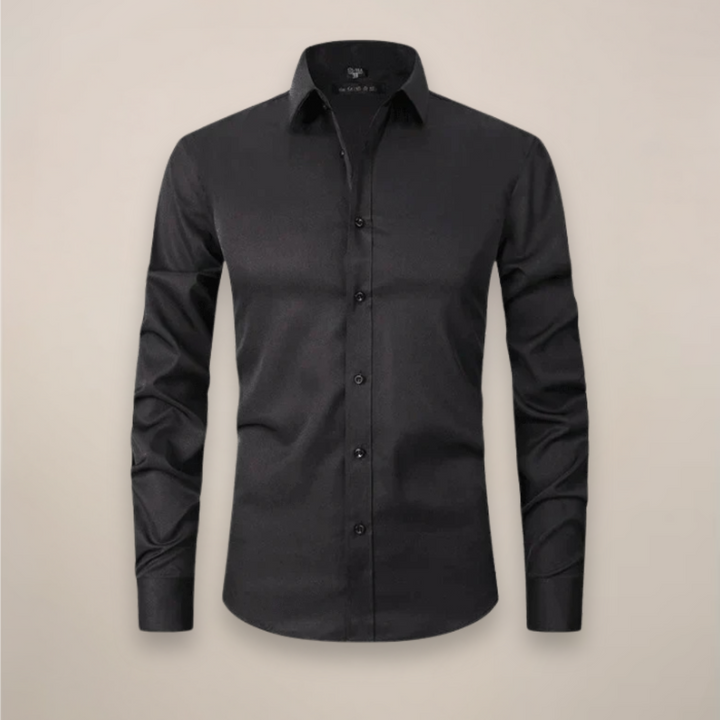 Men's wrinkle-free long sleeve button-down shirt, a classic for business casual and office.