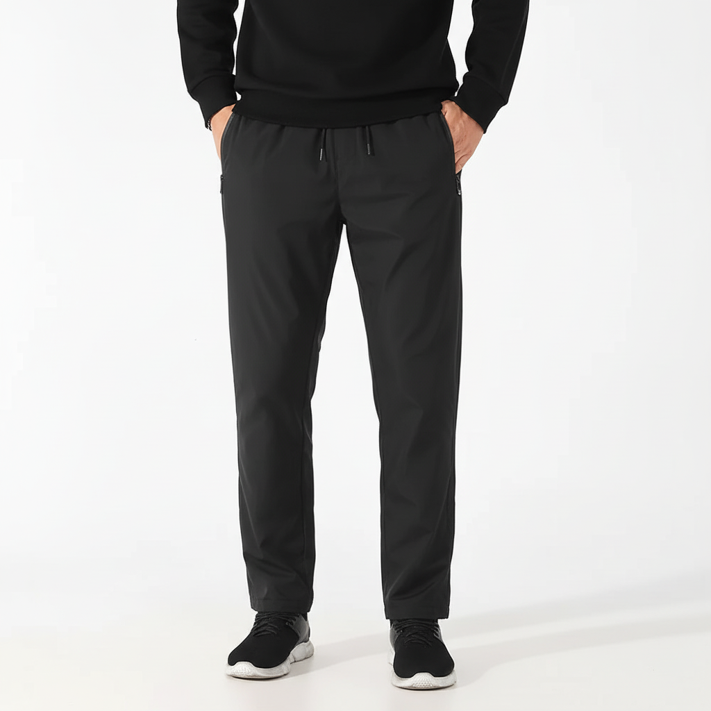 Michael men's windproof jogging pants with down insulation, perfect for warmth and activewear