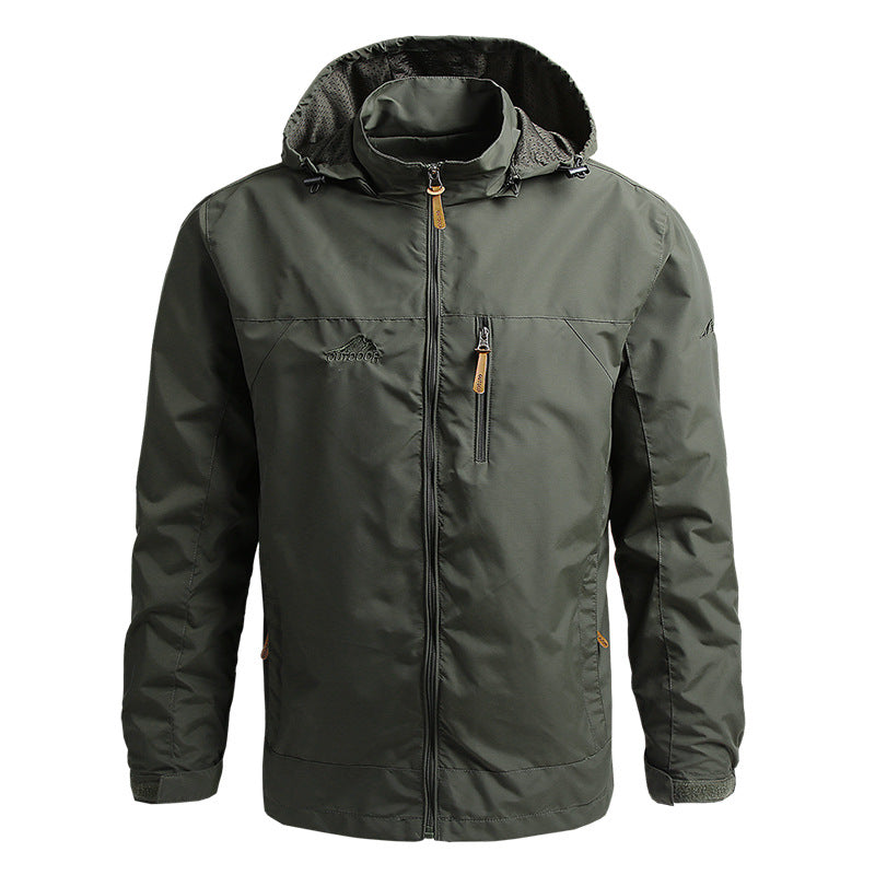 Versatile men's softshell jacket. Windproof & waterproof for all-weather protection and casual wear.