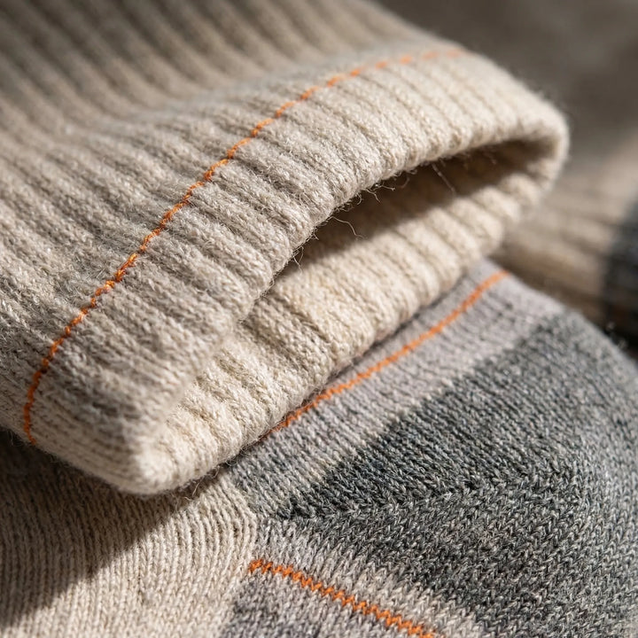 Men's & women's moisture-wicking mid-calf athletic socks for running, hiking, cycling.