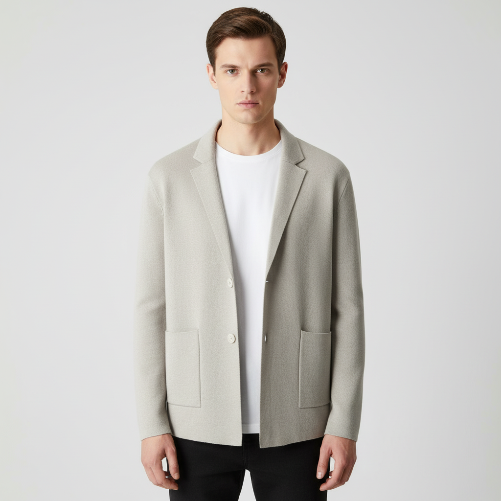 Durable men's wool blend lapel vest, an essential item for stylish layering