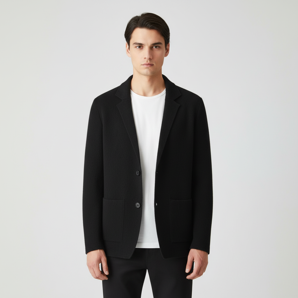 Comfortable men's wool blend vest with deep pockets, suitable for various occasions
