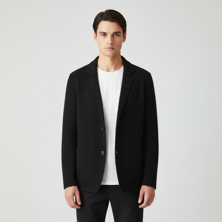 Comfortable men's wool blend vest with deep pockets, suitable for various occasions