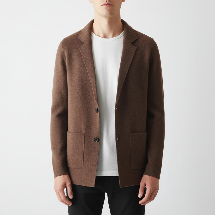 Stylish men's lapel vest, a warm wool blend addition to any fall or winter outfit