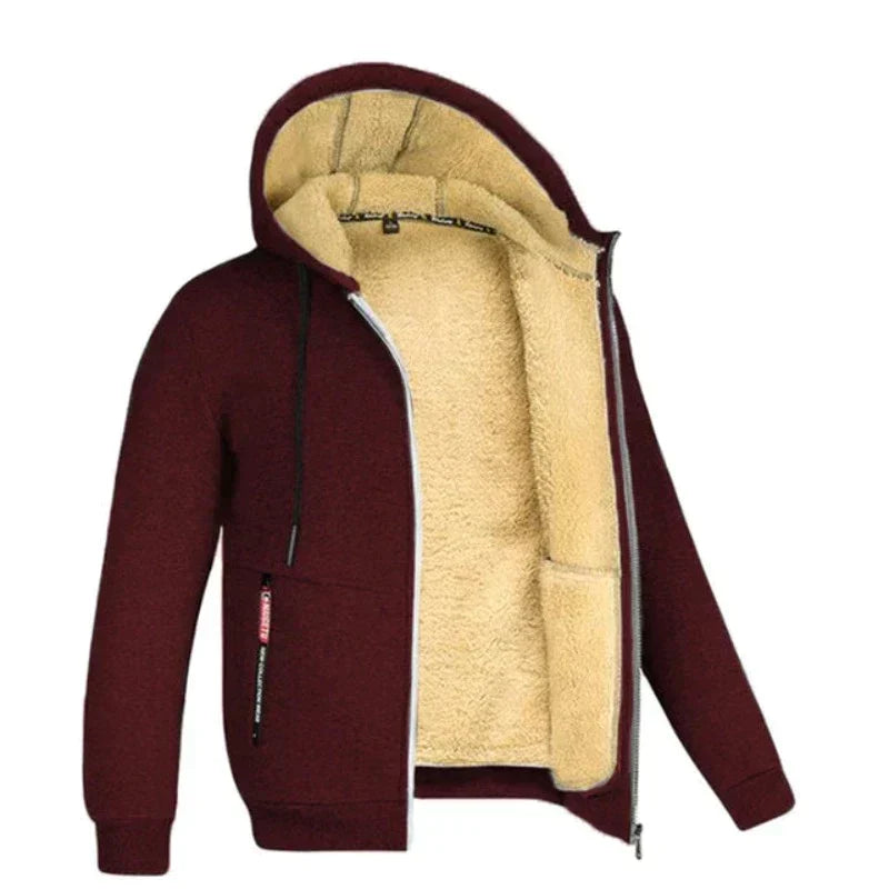 Stylish men's sleeveless jacket, a cozy wool blend winter vest for elegant casual wear and warmth.