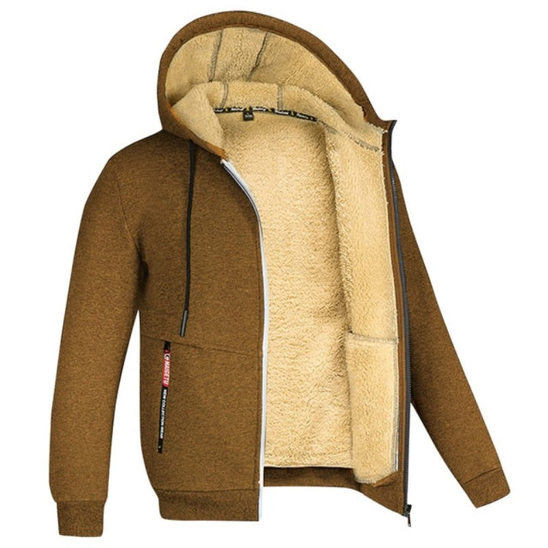 Fashionable men's wool blend vest, a practical and warm layering piece for winter outfits and casual elegance.