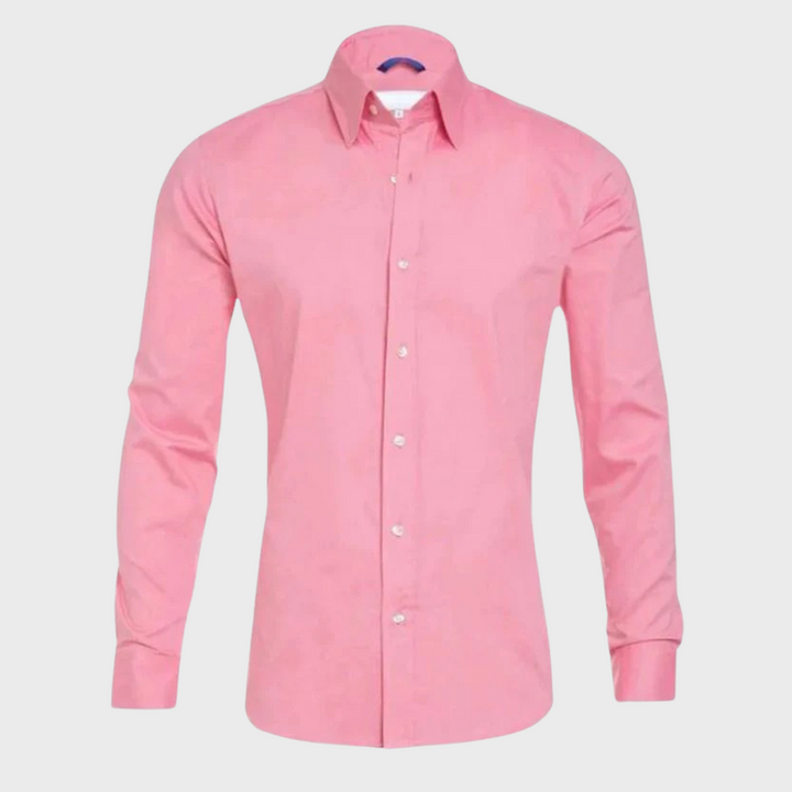 Sophisticated men's Milan shirt, combining style, comfort, and hassle-free wear.