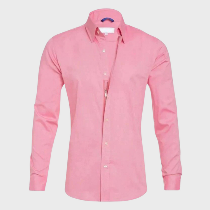 Comfortable men's dress shirt, Milan fit, for a versatile and effortlessly stylish look.