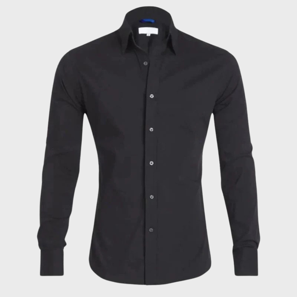 Travel-friendly men's Milan shirt, designed for easy care and a perpetually crisp look.