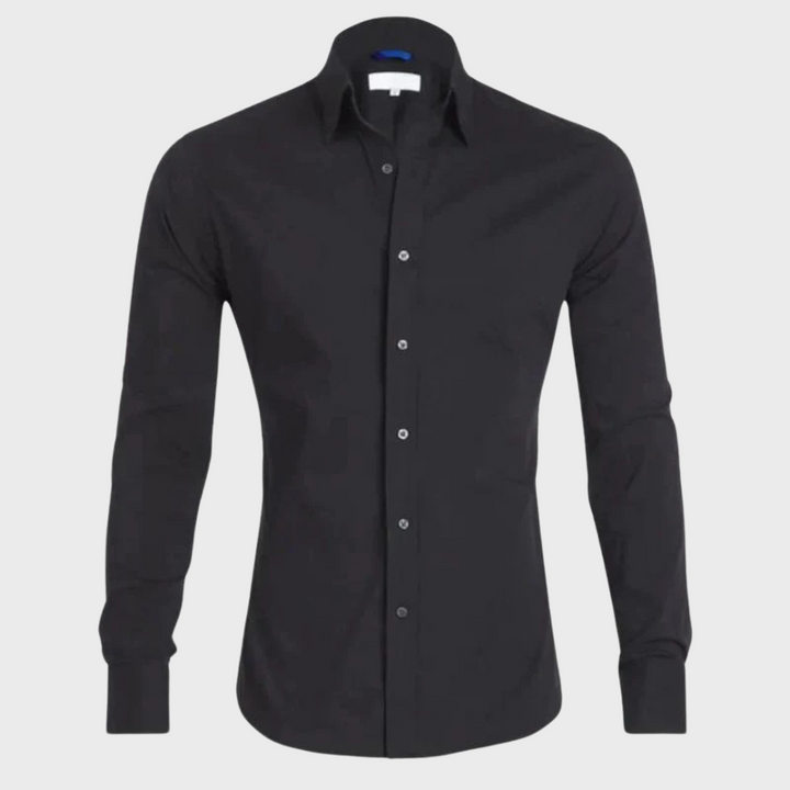 Travel-friendly men's Milan shirt, designed for easy care and a perpetually crisp look.